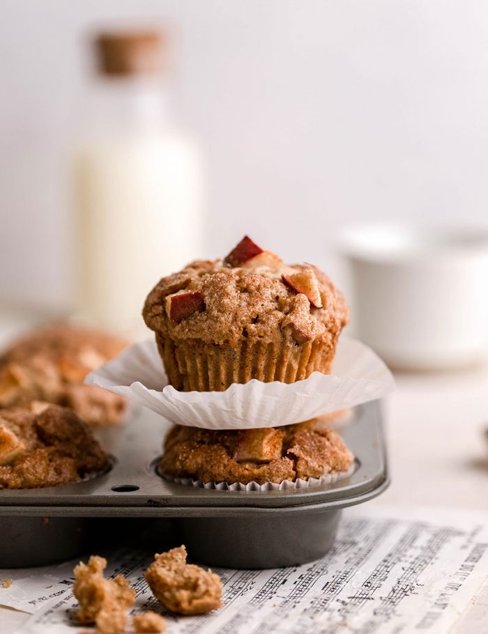 Vegan apple cinnamon muffins 4